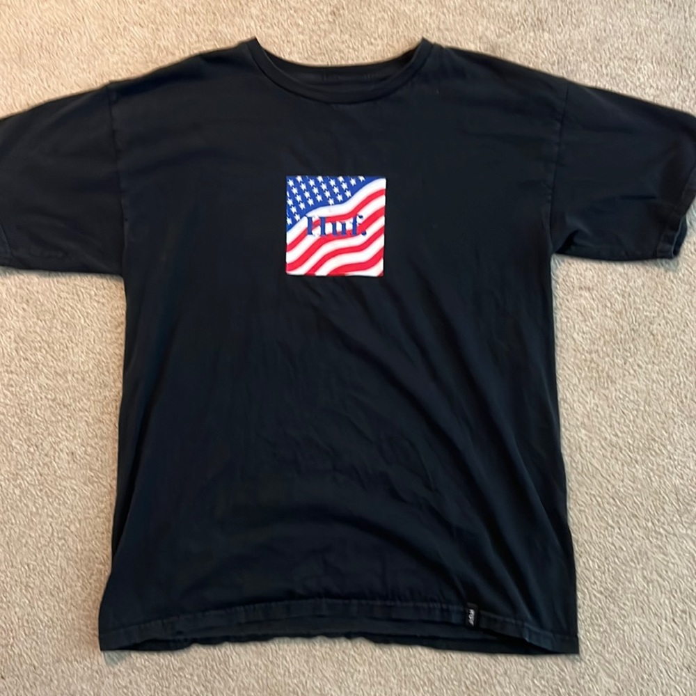 HUF American flag T-shirt size LARGE
